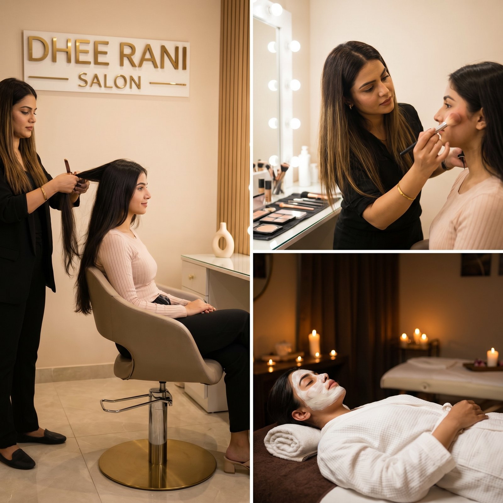 Dhee Rani Salon logo artwork